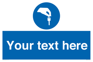 Custom Mandatory Keys Sign